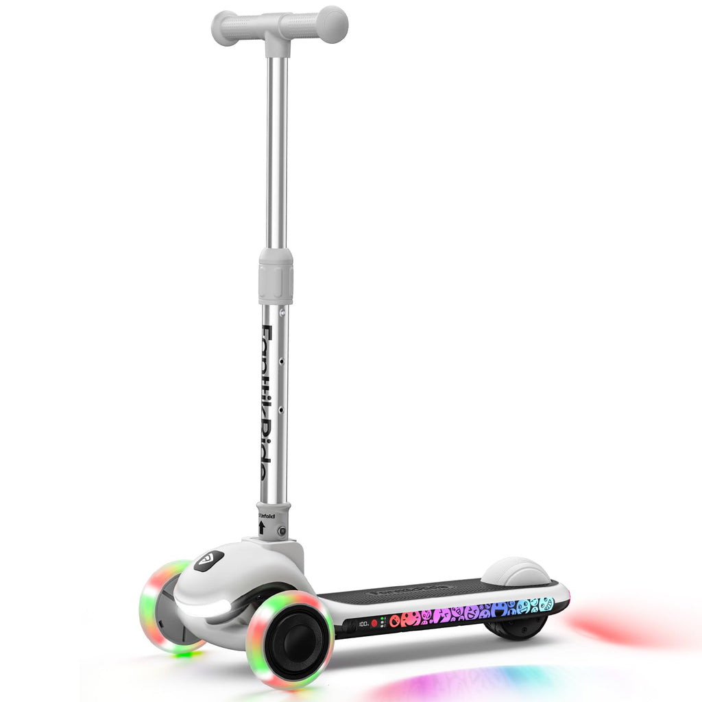 FanttikRide K9 Pro Trottinette Electrique pour Enfants, 3/6/10 km/h, Mode Vitesse IA, Charge Rapide Type-C, 5 Modes D'éclairage, Guidon Réglable, pour Enfants Jusqu'à 60 kg