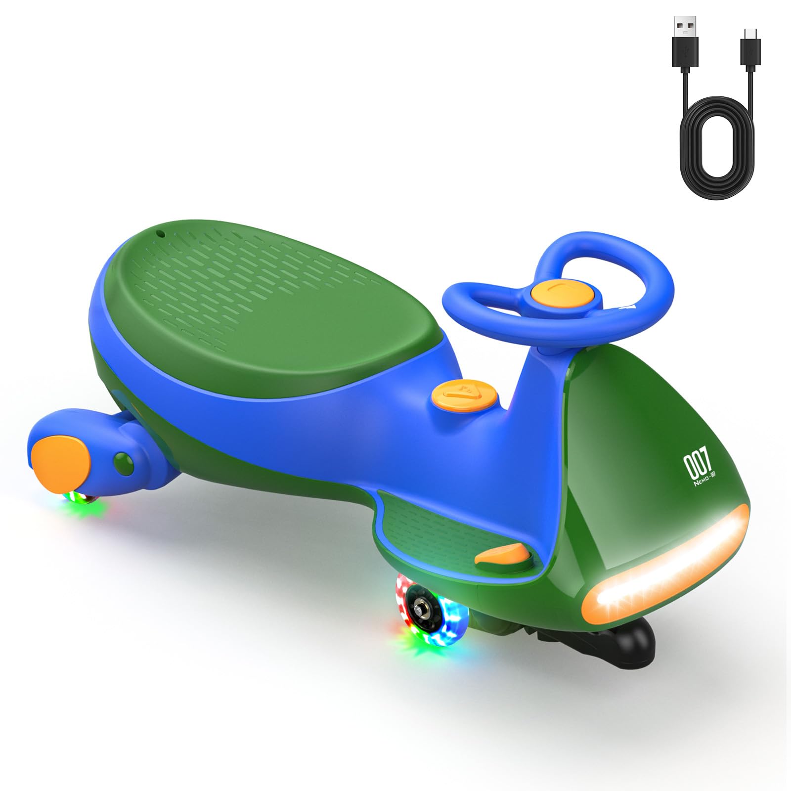 FanttikRide 12V N7 Pro Voiture Électrique Enfants, Anti-Bascule, Ergonomique, 2 en 1, 2 Vitesses, Roues Clignotantes, Bluetooth, Chargement Type C, pour Enfants à Partir de 3 Ans, 68 Kg.