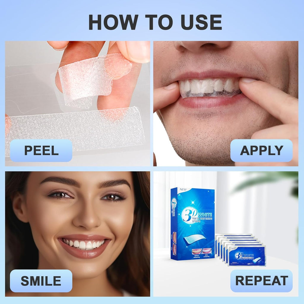 Teeth Whitening Strips 14 Kit - For Teeth Whitening , Deep Stains Removal, Carefully Designed Whitening Strips, Allowing You To Have a Brighter Smile(28 Pcs)