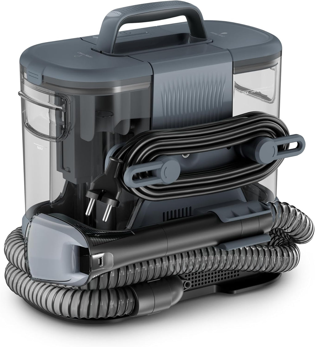 Rowenta, Clean It Compact, Shampouineuse, Détacheur, Nettoyeur Portable, Tapis, Intérieur de Voiture, Canapés, Design Compact, Puissant 400W, IN3011F0, Grise