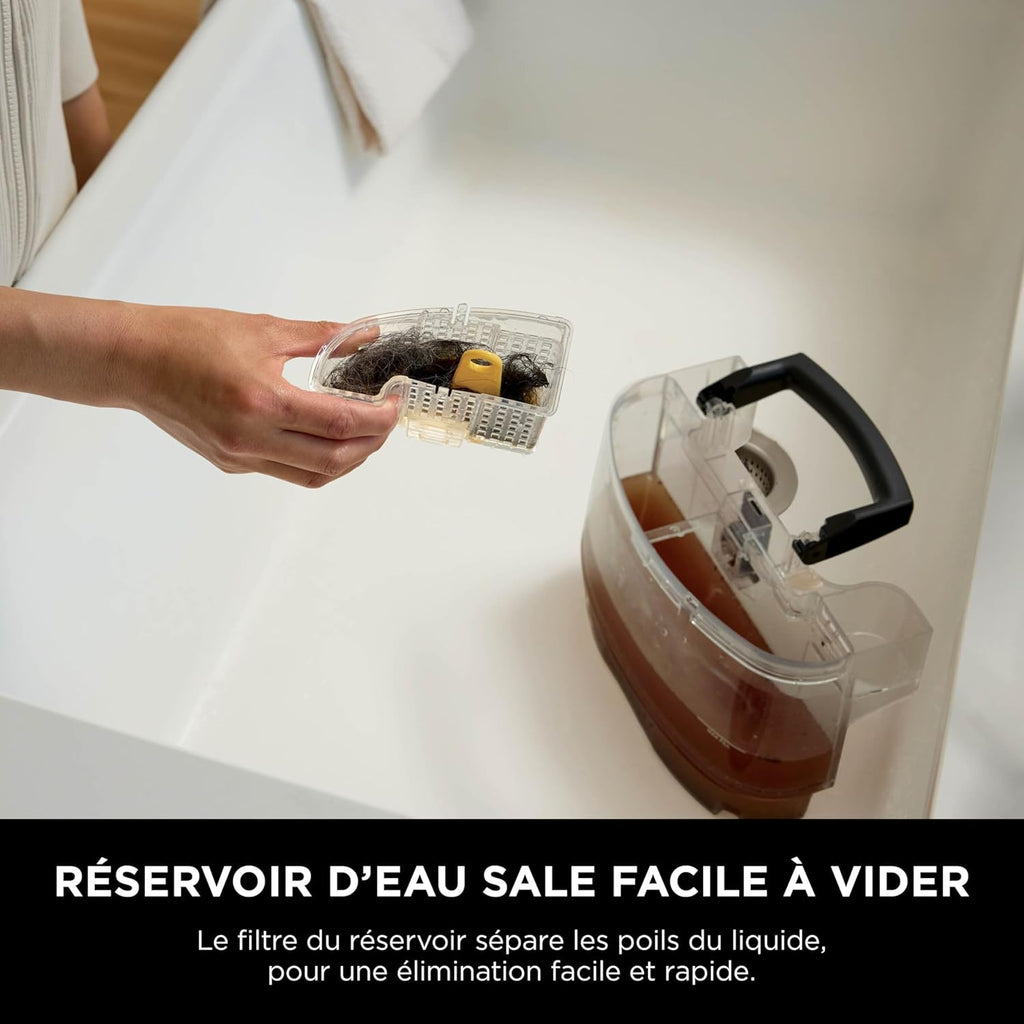 Shark StainStriker HairPro spécial animaux, Shampouineuse canapé, Aspirateur 450W, Extracteur de poils, Élimine taches et odeurs, Léger et portable, 4 accessoires et 2 formules de nettoyage PX250EUCP