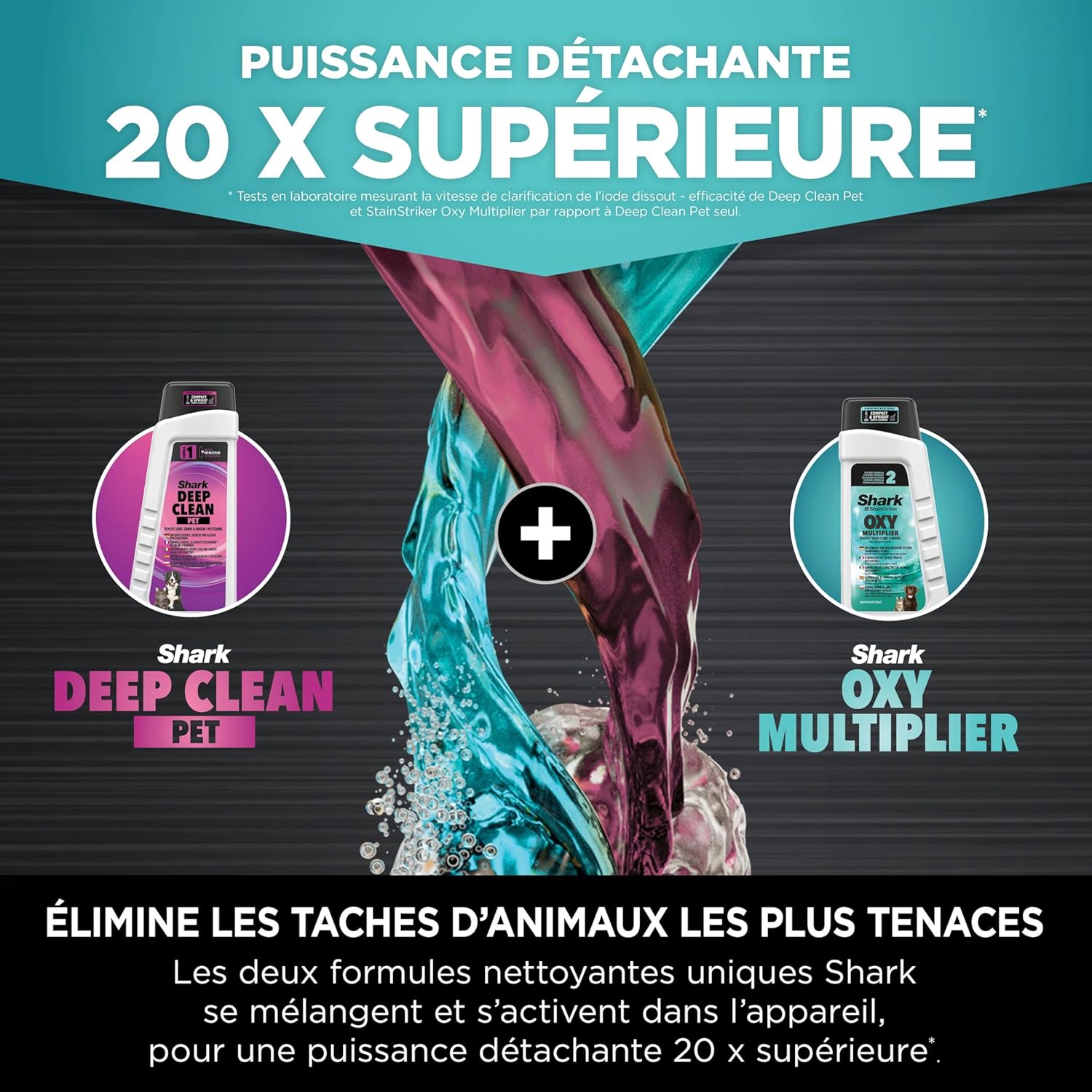 Shark StainStriker HairPro spécial animaux, Shampouineuse canapé, Aspirateur 450W, Extracteur de poils, Élimine taches et odeurs, Léger et portable, 4 accessoires et 2 formules de nettoyage PX250EUCP