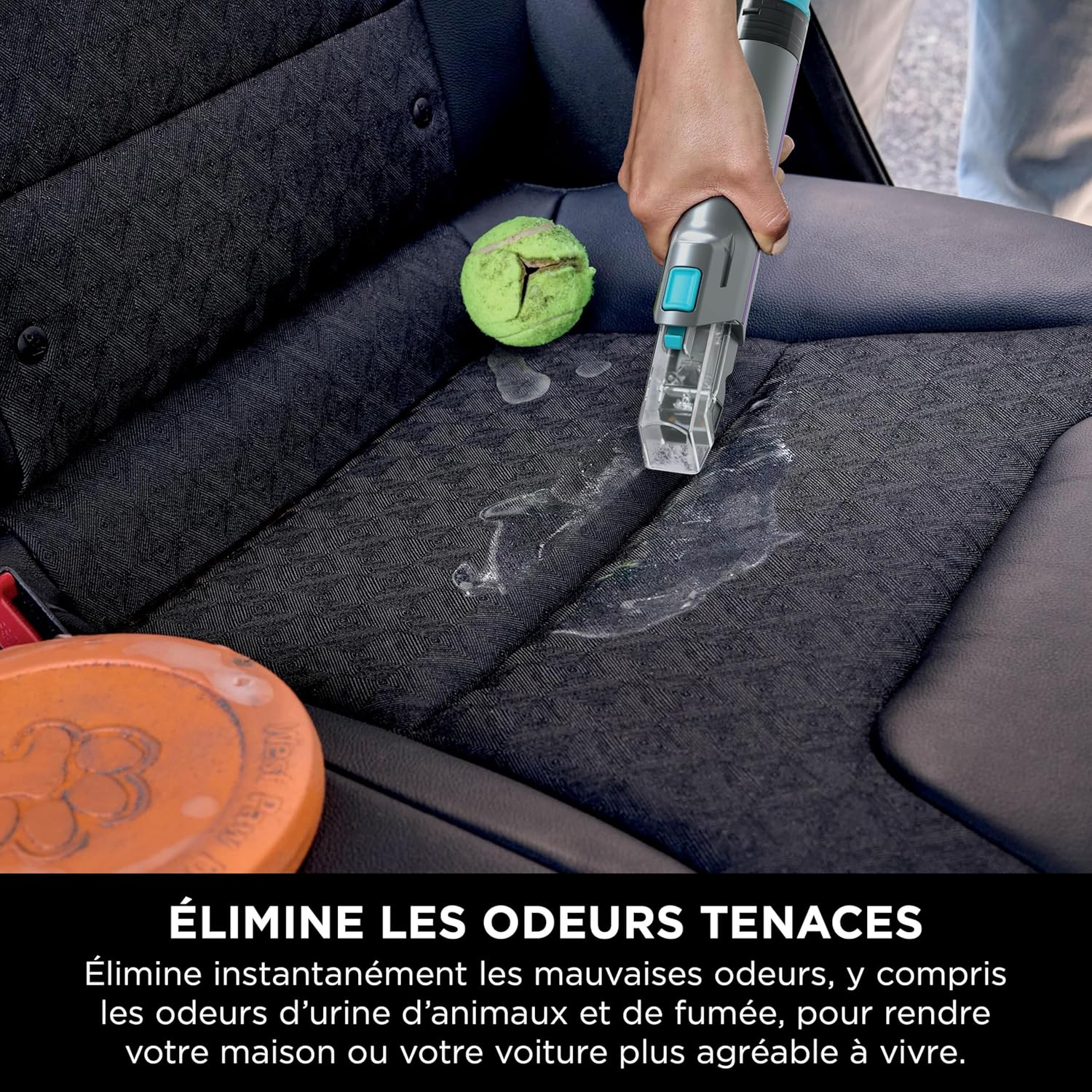 Shark StainStriker HairPro spécial animaux, Shampouineuse canapé, Aspirateur 450W, Extracteur de poils, Élimine taches et odeurs, Léger et portable, 4 accessoires et 2 formules de nettoyage PX250EUCP