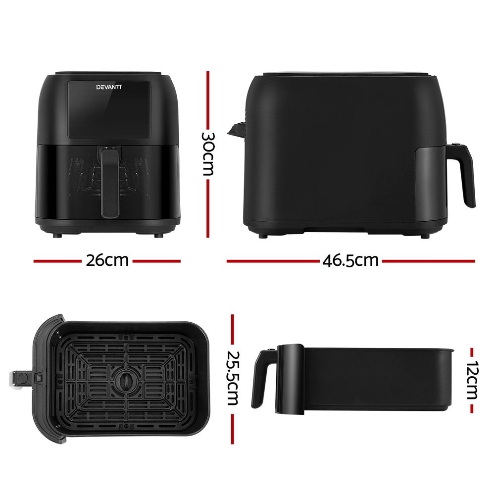 NNEDSZ Air Fryer 8L LCD Fryers