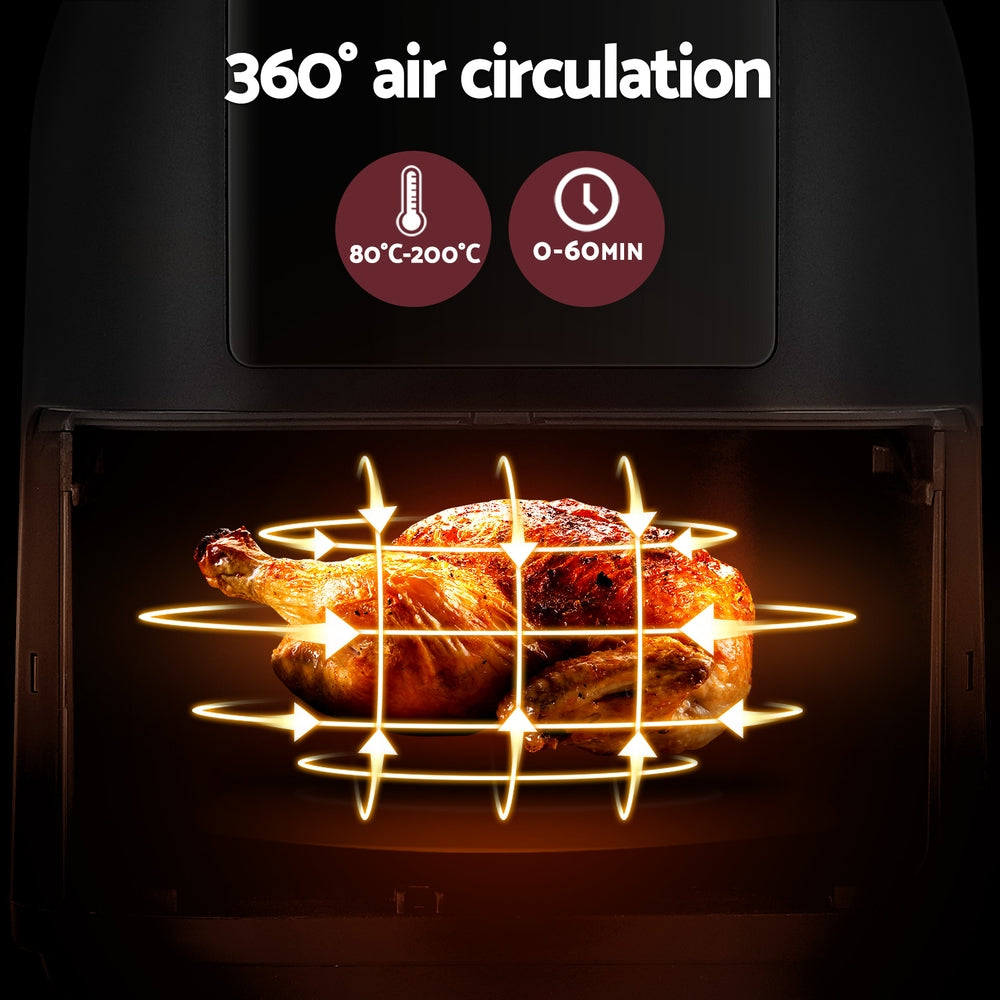 NNEDSZ Air Fryer 8L LCD Fryers