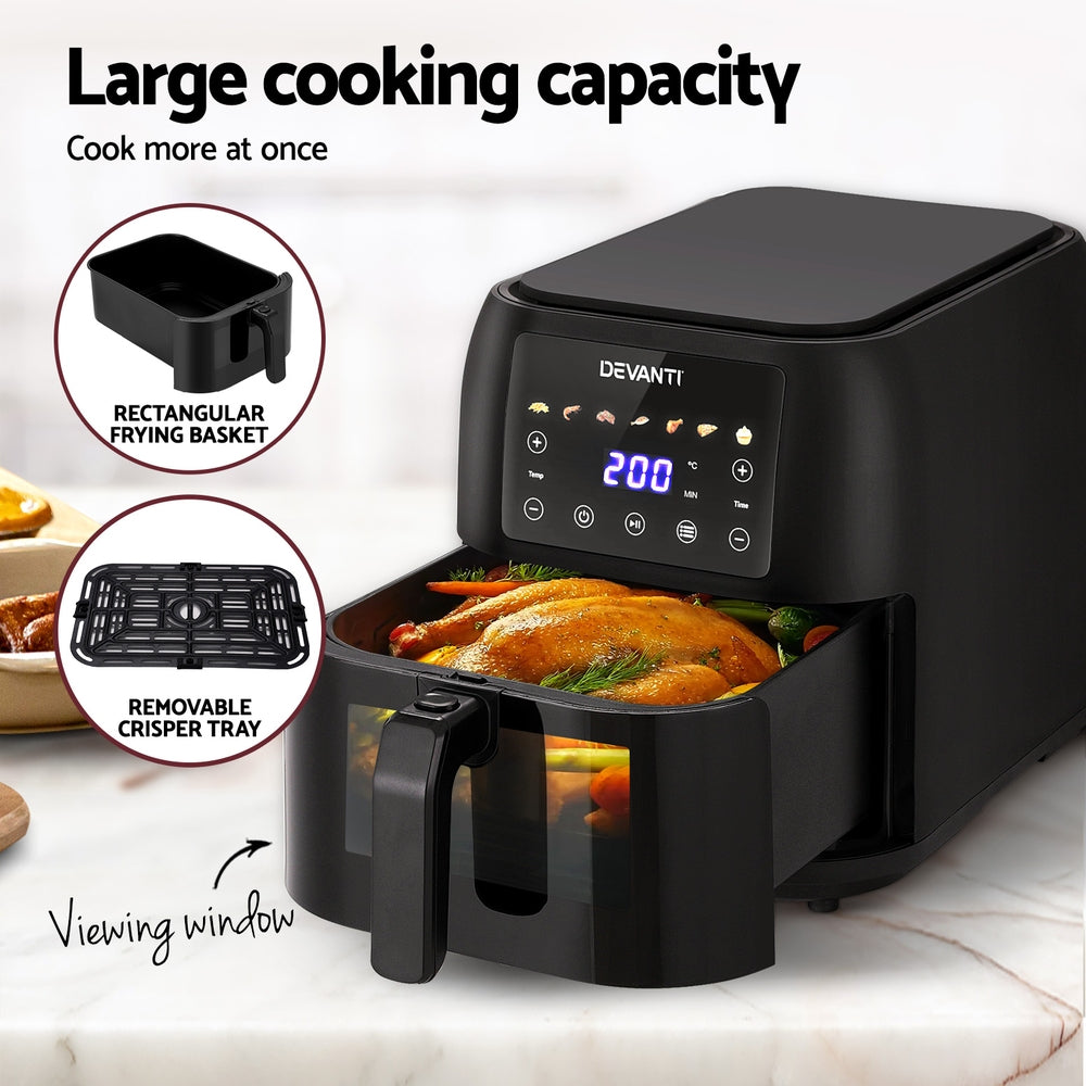 NNEDSZ Air Fryer 8L LCD Fryers