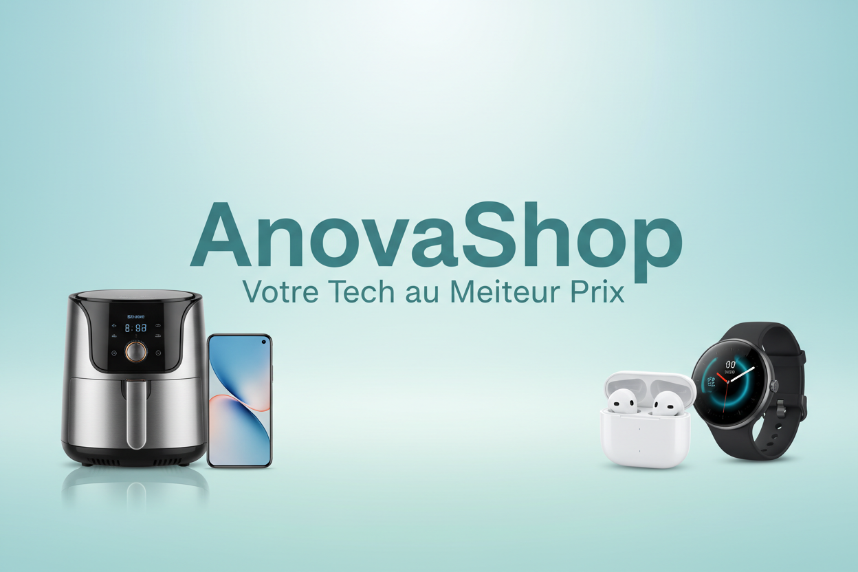 AnovaShop logo bleu-vert clair